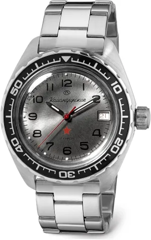 VOSTOK | Komandirskie K-02 Automatic Self-Winding Russian Military Diver Wrist Watch | WR 200 m | Fashion | Business | Casual Men's Watches | Model 020708