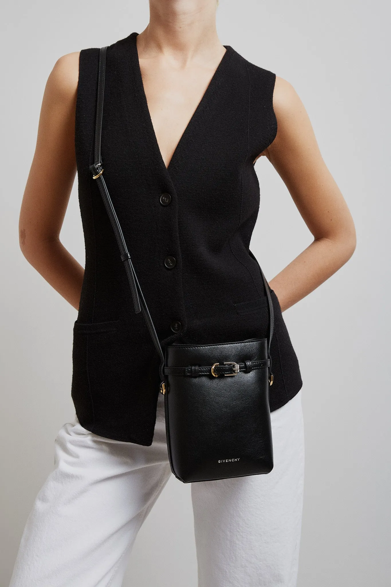 Voyou black crossbody bag