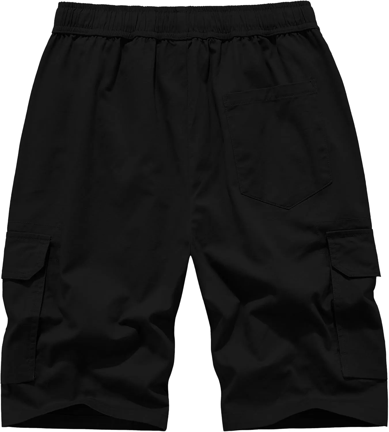VtuAOL Women's Cargo Shorts Elastic Waist Comfy Cotton Loose Fit Shorts