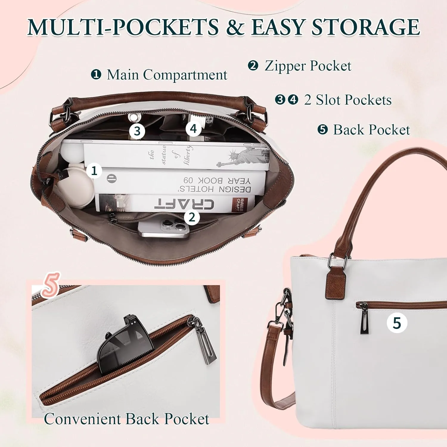 VX VONXURY Hobo Bag for Women, Tote Bag Shoulder Crossbody Bags Satchel Purses for Women