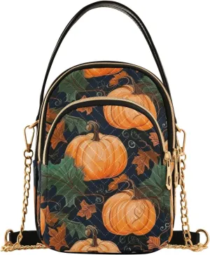 Watercolor Pumpkins Womens Shoulder Bags Crossbody, Womens Shoulder Purse, Shoulder Bag for Women