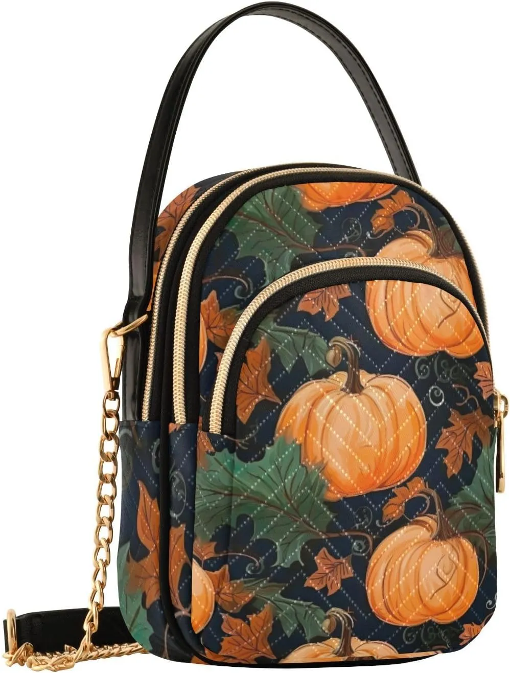 Watercolor Pumpkins Womens Shoulder Bags Crossbody, Womens Shoulder Purse, Shoulder Bag for Women