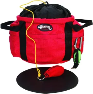Weaver Leather Arborist Throw Line Bucket Bag , Red