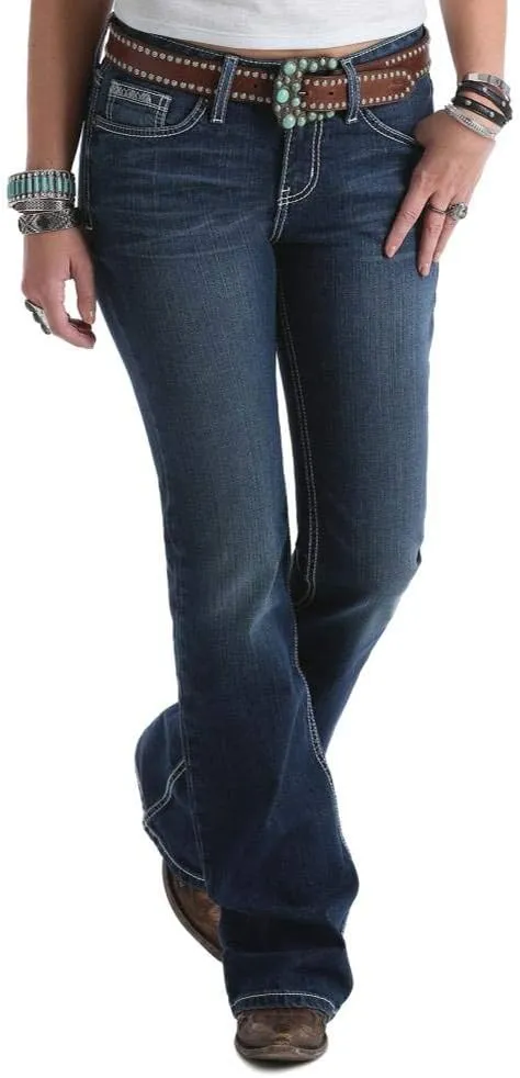 Western Jeans Womens Hannah Flare Leg Slim Fit