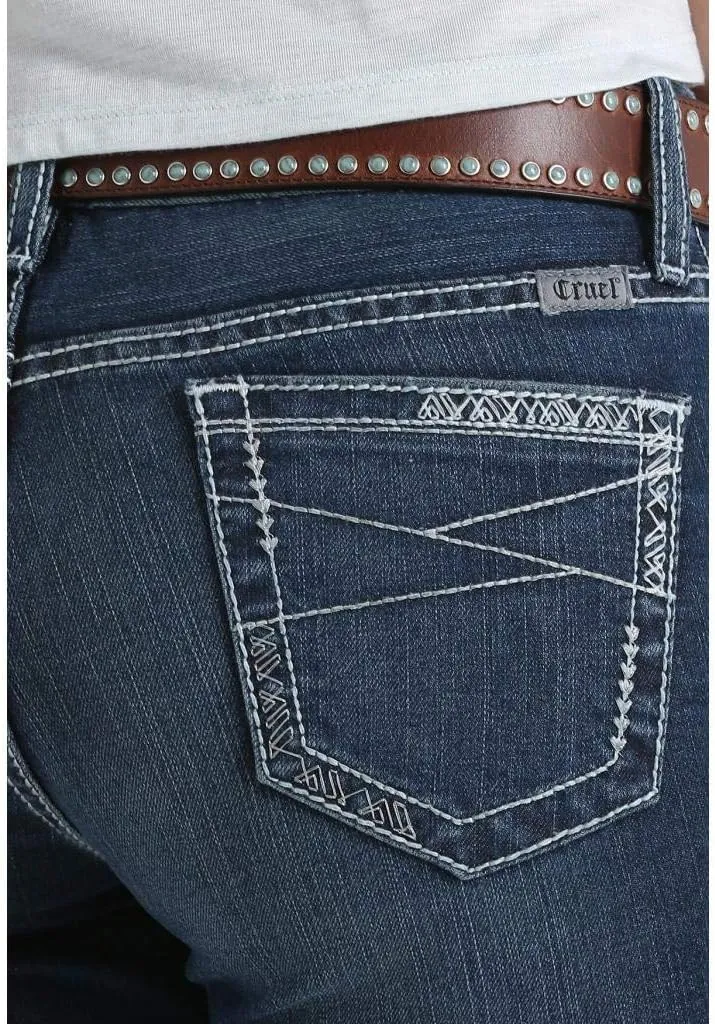Western Jeans Womens Hannah Flare Leg Slim Fit