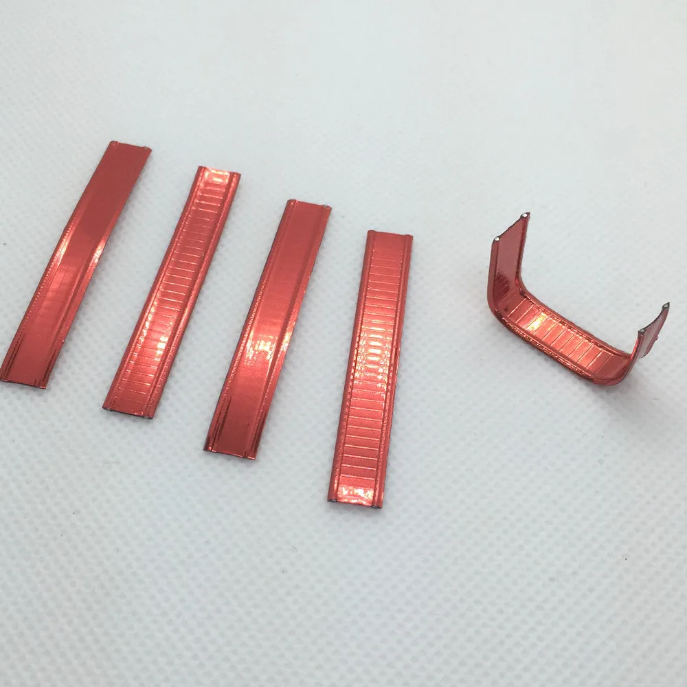 Weststone 2" x 1/4" 50Pcs Doube Wire Red Metallic Twist Ties for Cello Candy Bags Party