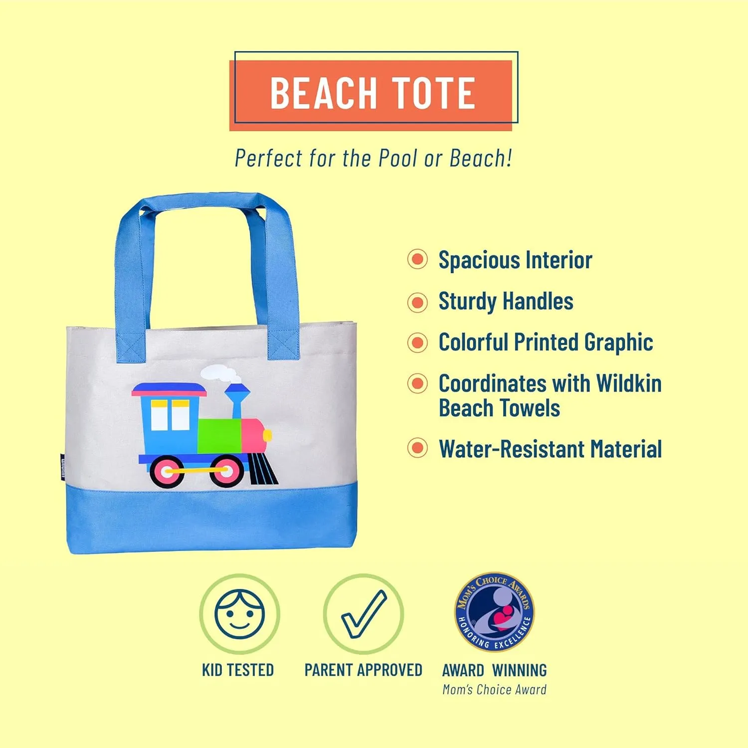 Wildkin Tote Bag – Durable Polyester, Dual Handles, Stylish & Lightweight for Travel