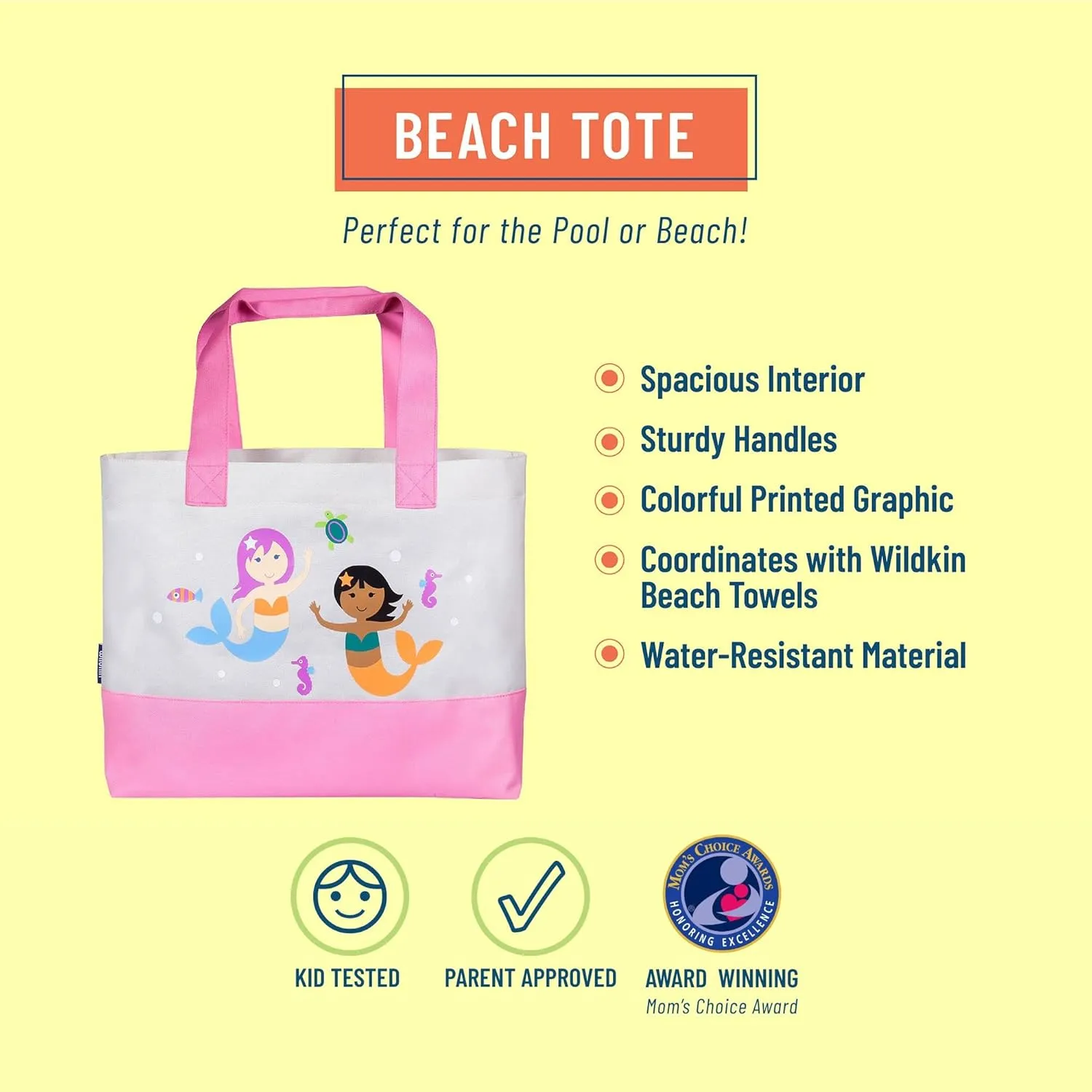 Wildkin Tote Bag – Durable Polyester, Dual Handles, Stylish & Lightweight for Travel