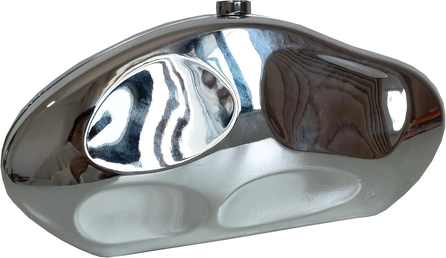 Women Acrylic Evening Bag Purse Metallic Style Clutch Purse Geometric Handbag for Wedding Cocktail Party