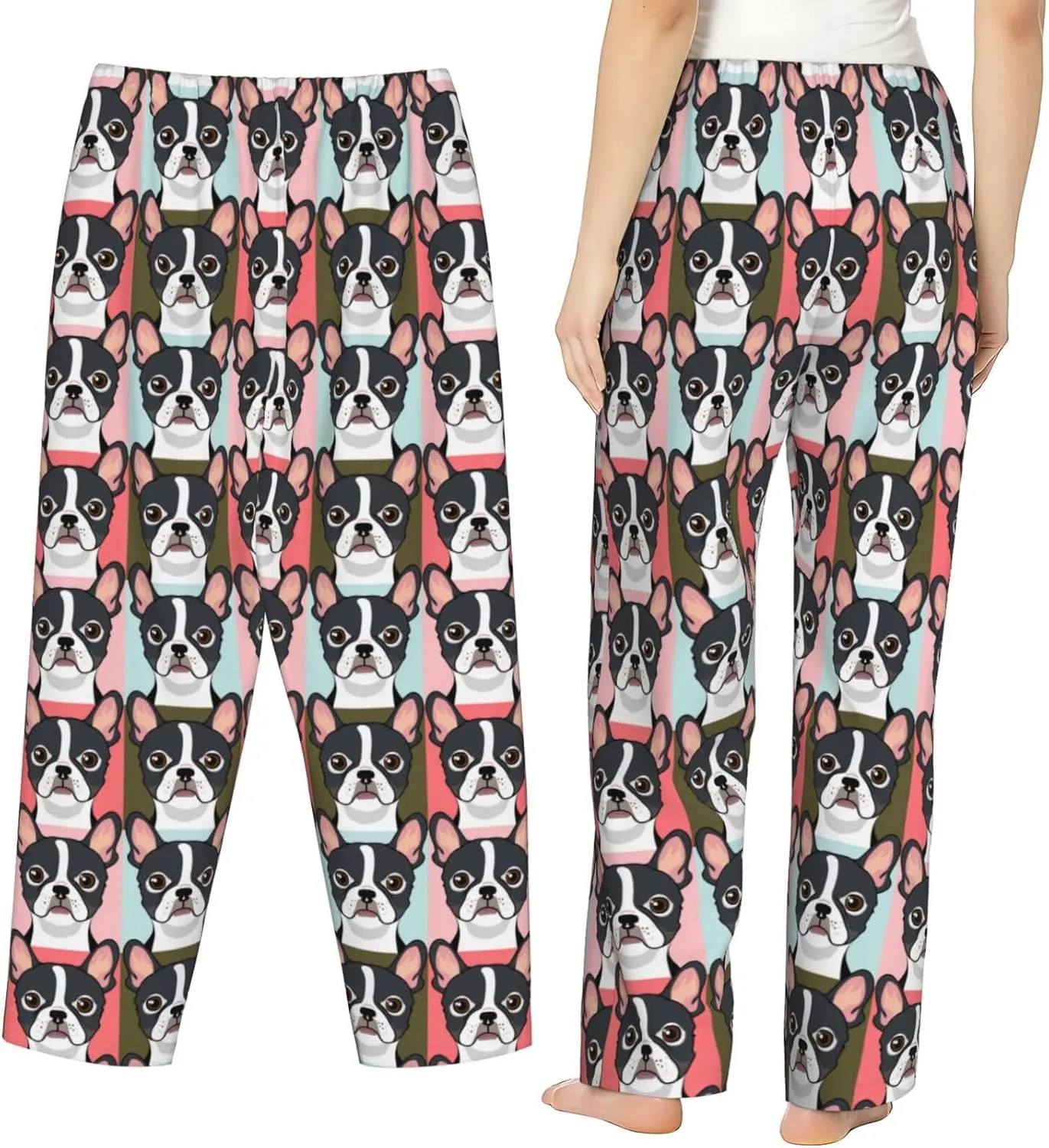 Women Comfy Pajama Pants Stretch Sleepwear Lounge Pants With Pockets & Drawstring