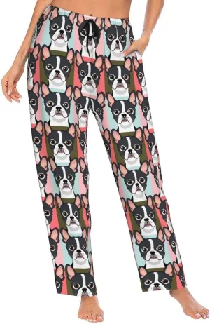 Women Comfy Pajama Pants Stretch Sleepwear Lounge Pants With Pockets & Drawstring