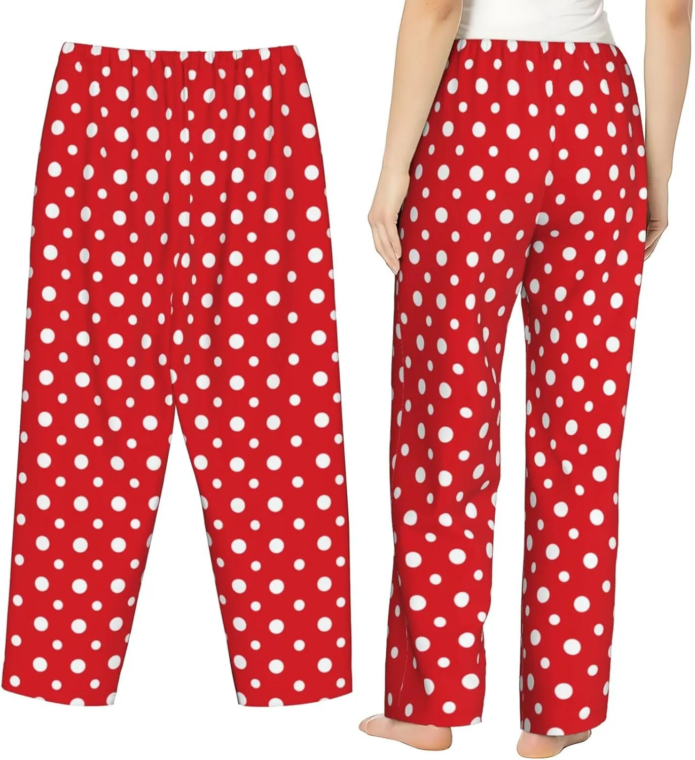 Women Comfy Pajama Pants Stretch Sleepwear Lounge Pants With Pockets & Drawstring