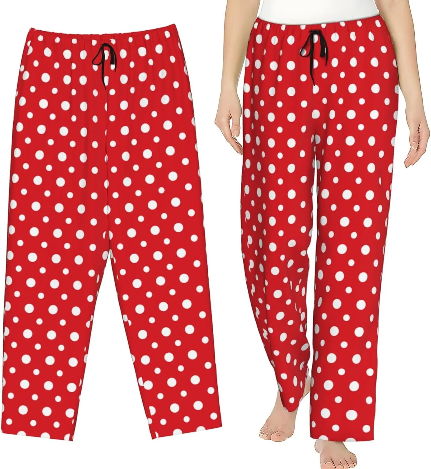 Women Comfy Pajama Pants Stretch Sleepwear Lounge Pants With Pockets & Drawstring