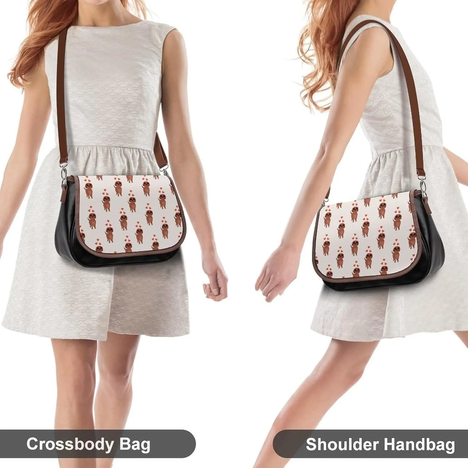 Women Shoulder Bag Leather Hobo Handbags Adjustable Shoulder Bags