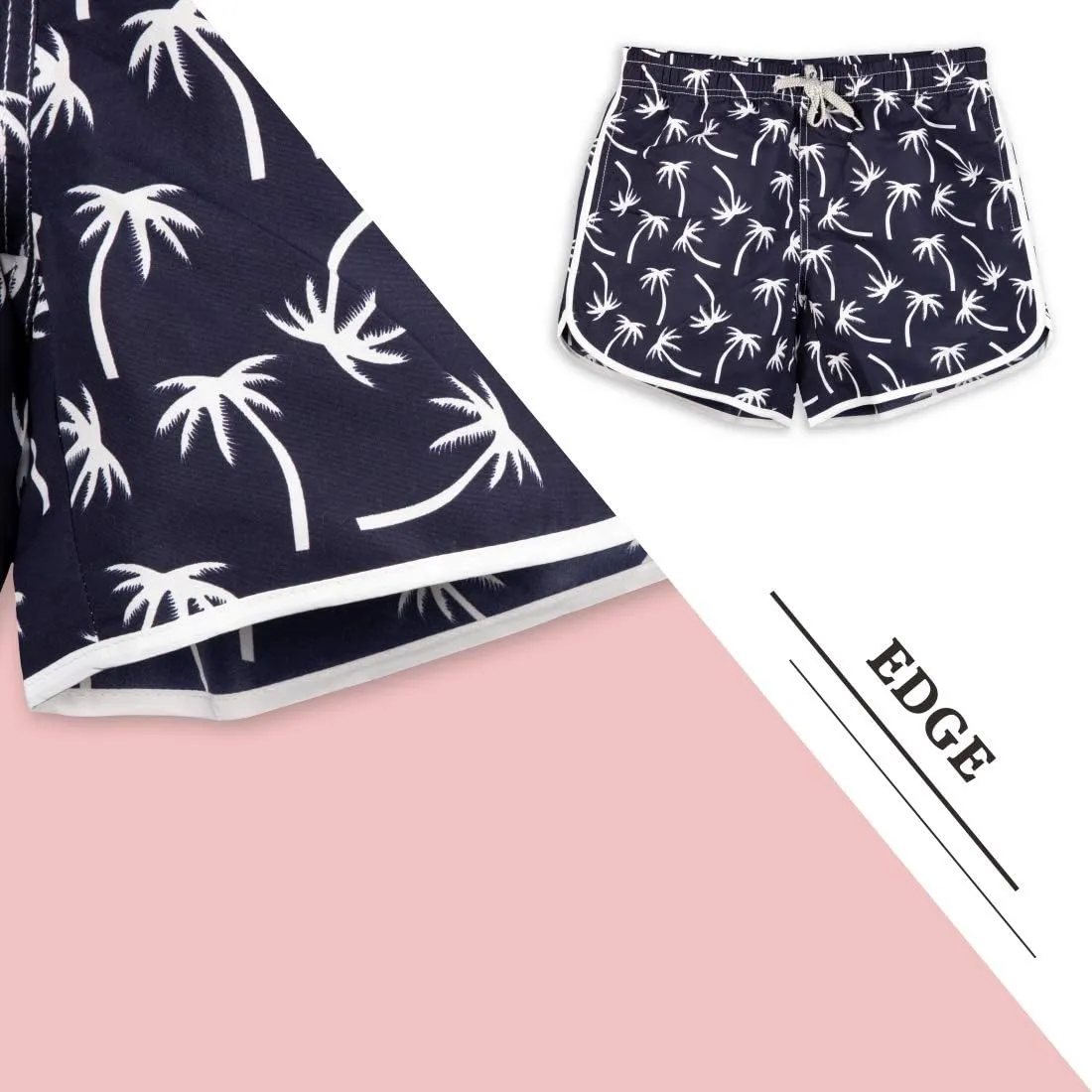 Womens Board Shorts Beach Quick Dry Fabric Swim Slim Trunks Ocean Travel Sports