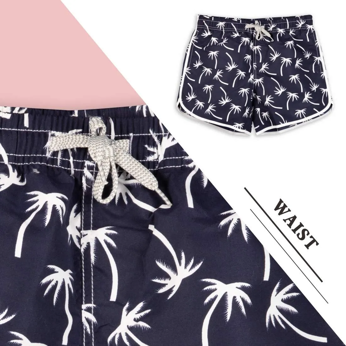 Womens Board Shorts Beach Quick Dry Fabric Swim Slim Trunks Ocean Travel Sports
