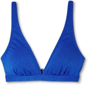 Women's Juniors' Metallic Bralette Bikini Top -