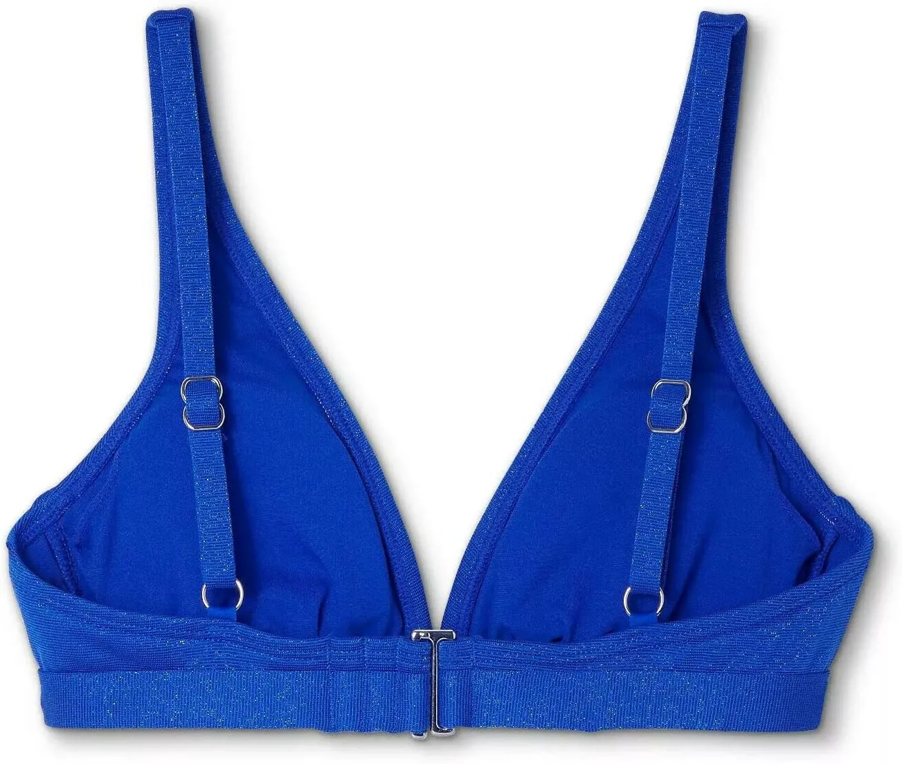 Women's Juniors' Metallic Bralette Bikini Top -