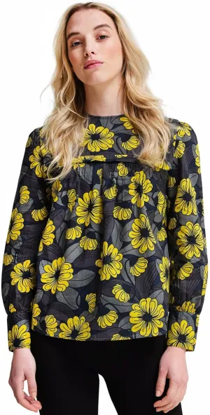 Womens Orla Kiely Bib Collar Blouse