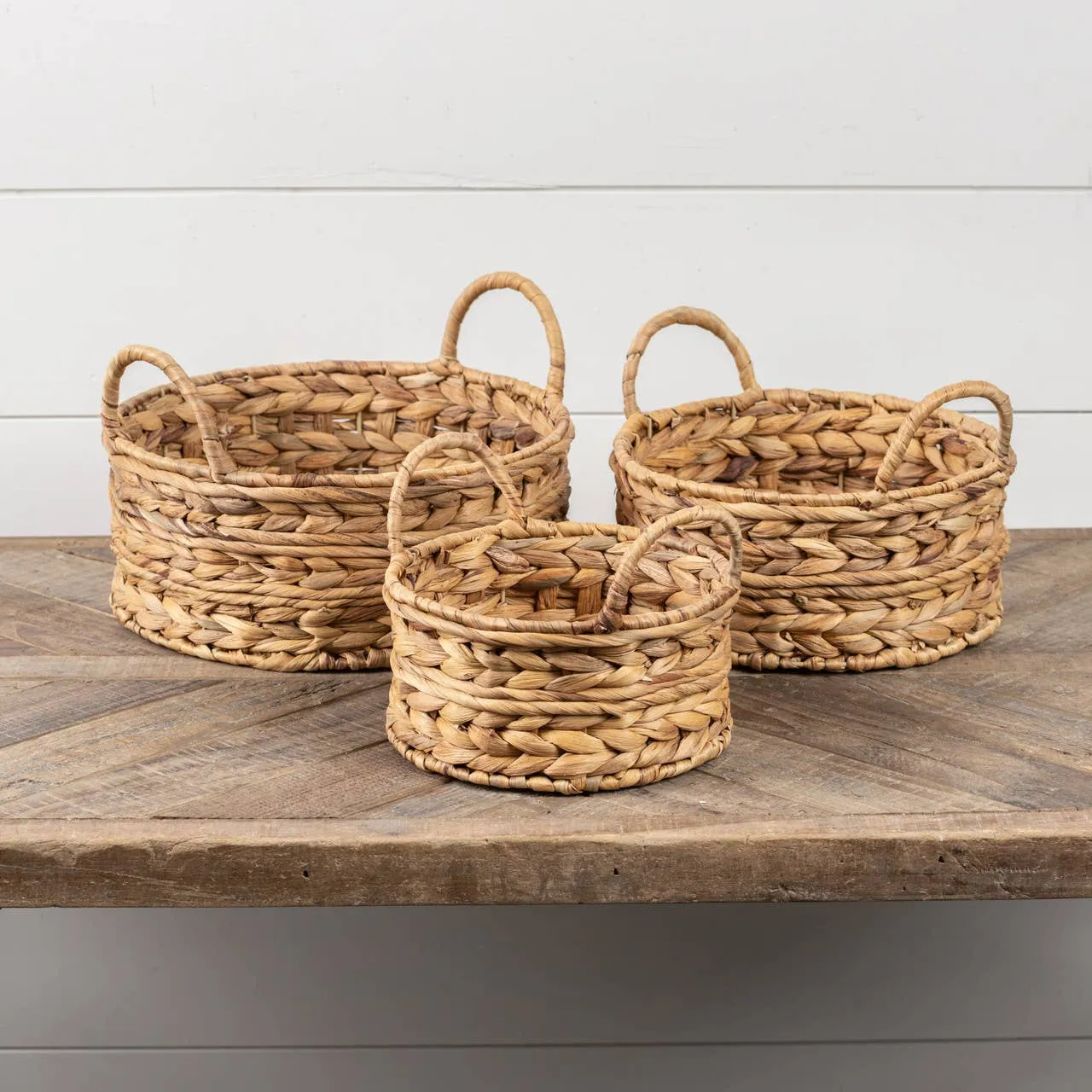 Woven Baskets with Handles