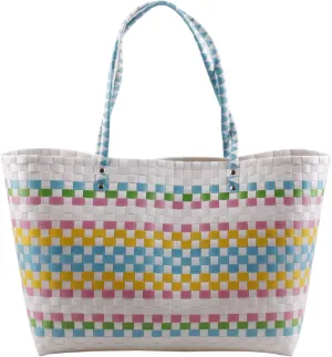 Woven Plastic Tote Bag - B226