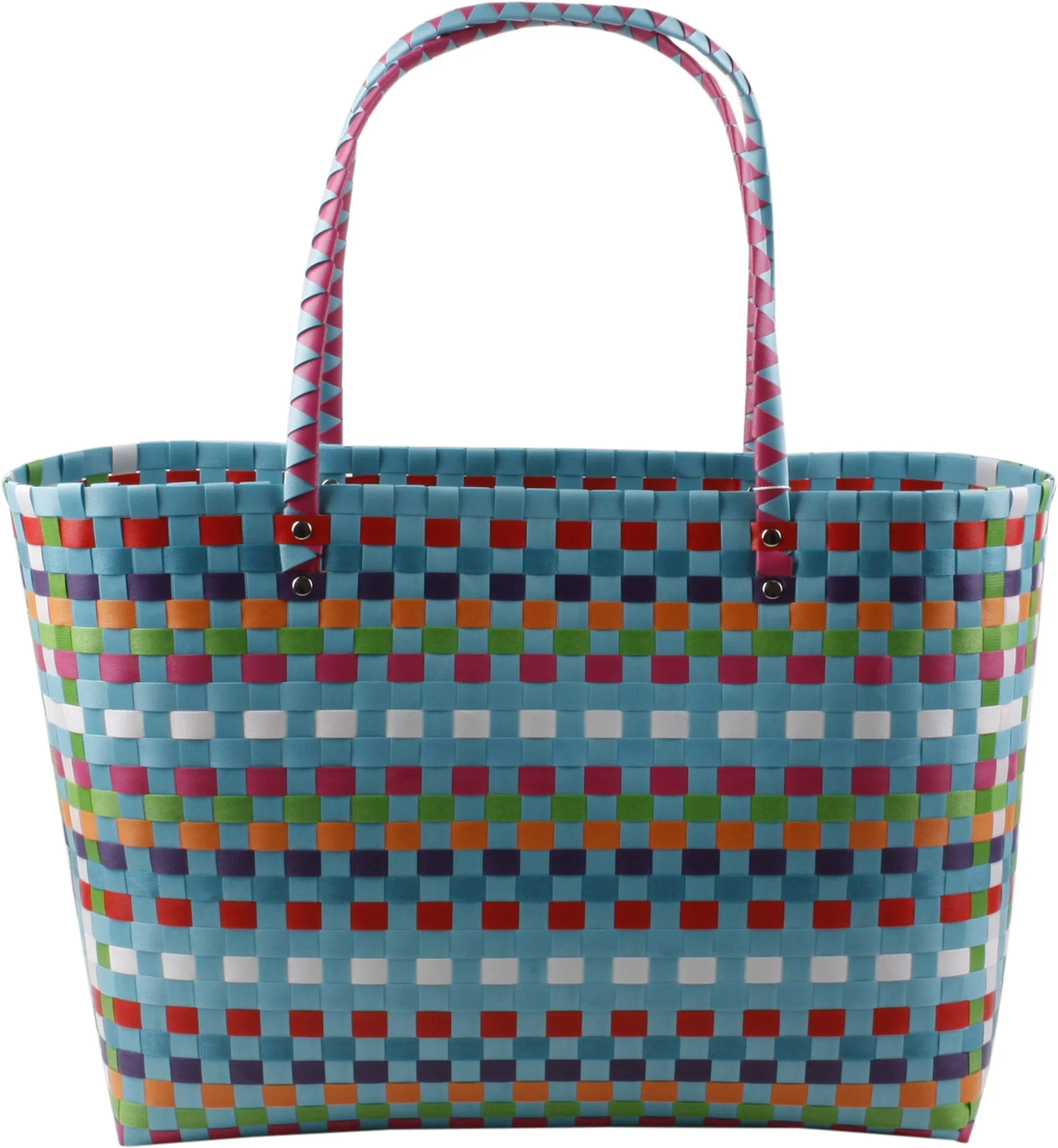 Woven Plastic Tote Bag - B226