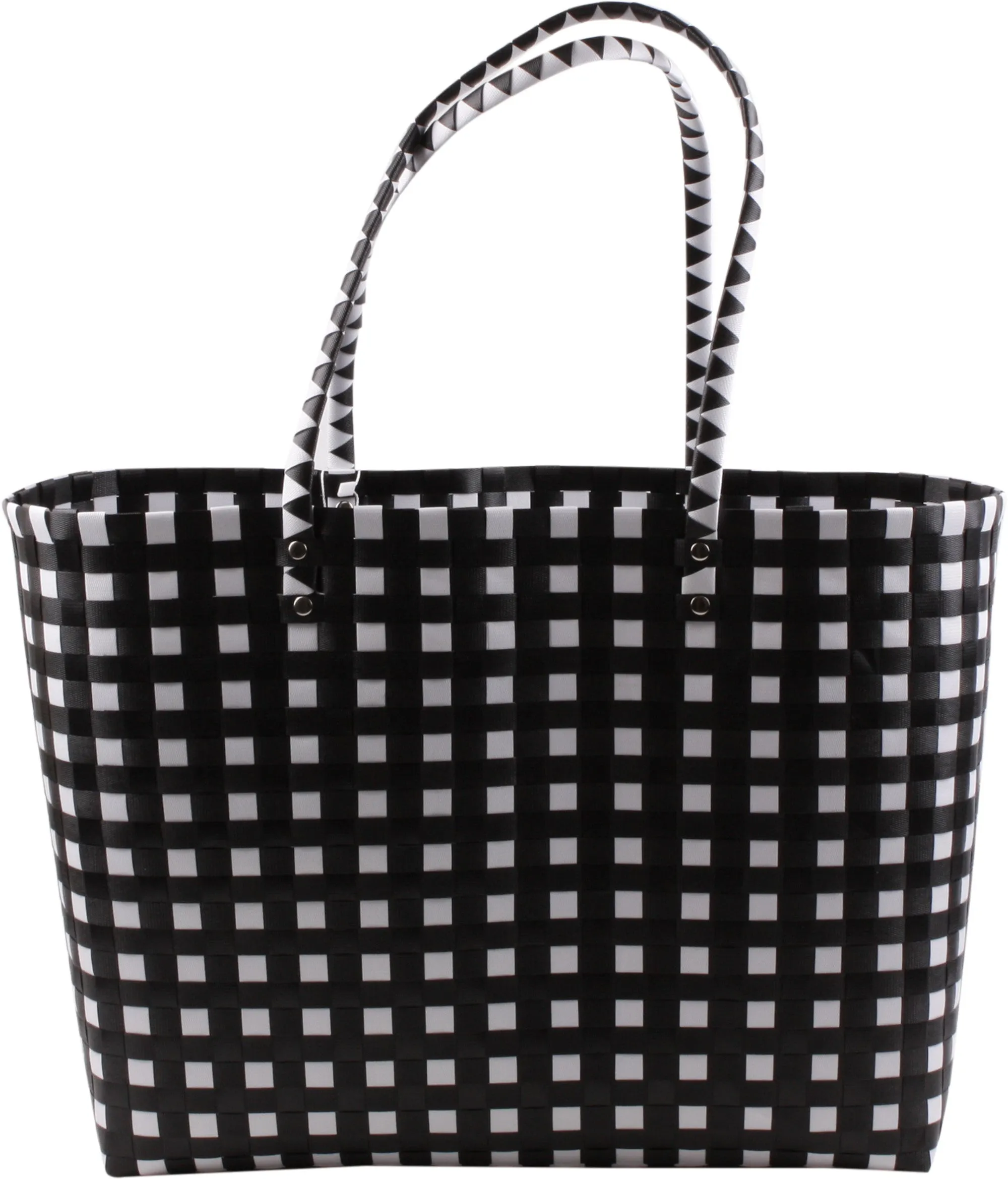 Woven Plastic Tote Bag - B226