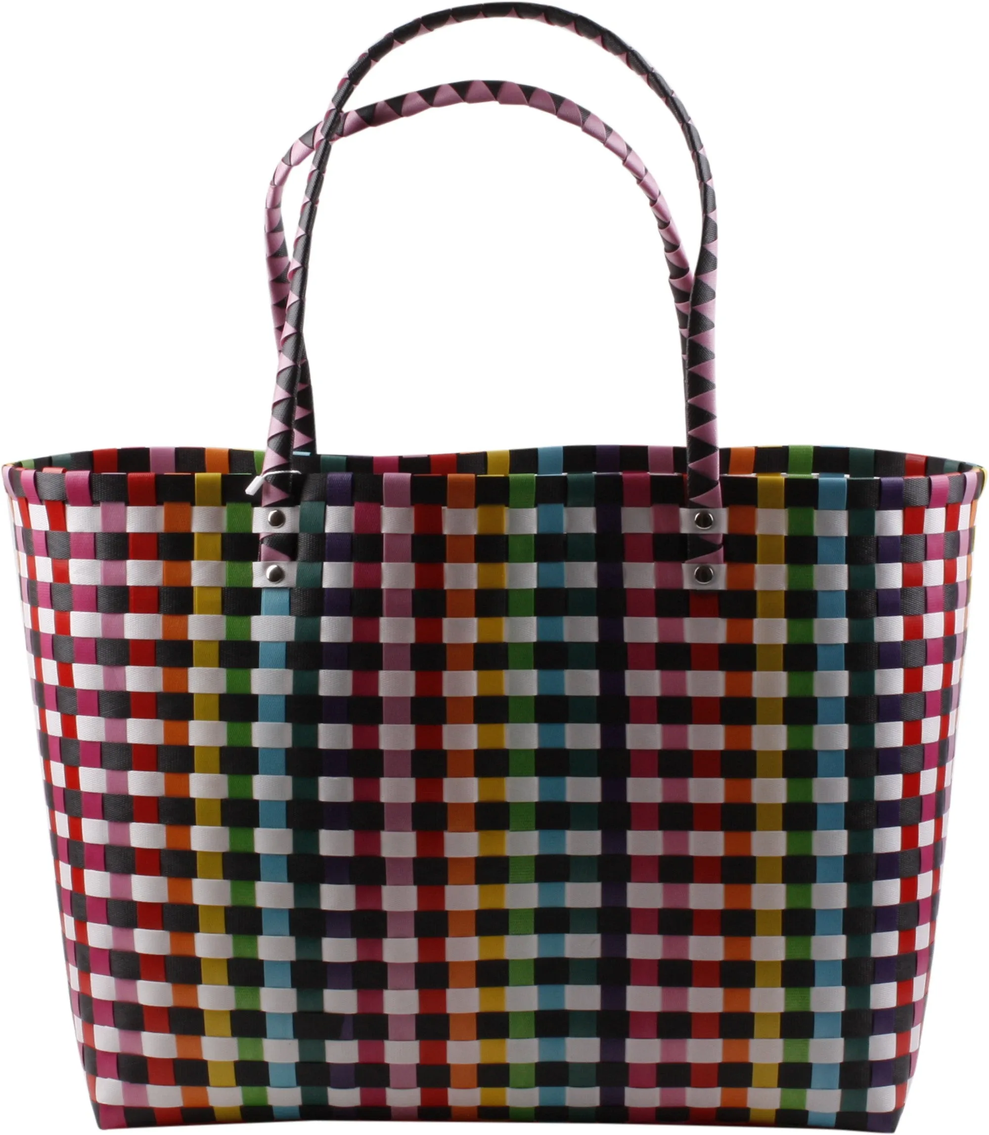 Woven Plastic Tote Bag - B226