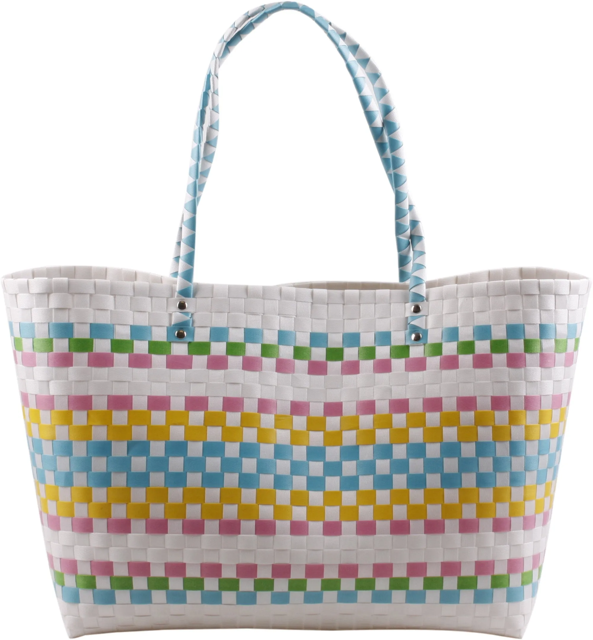 Woven Plastic Tote Bag - B226