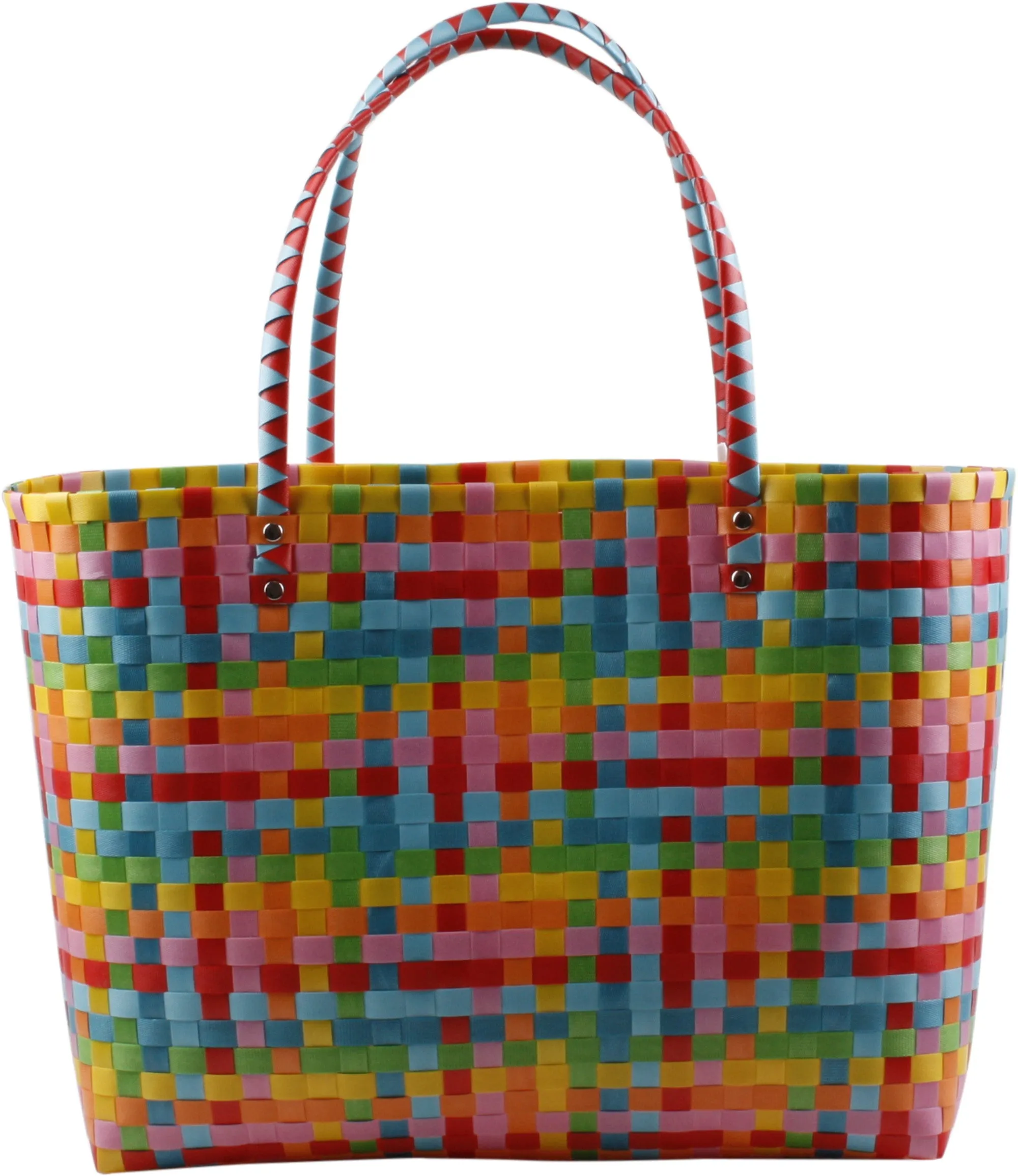 Woven Plastic Tote Bag - B226