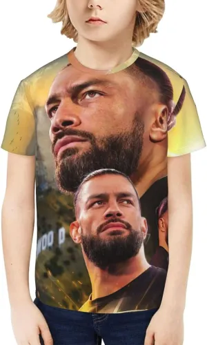 Youth T Shirt Short Sleeve Basic Tee Classic Summer Cotton Shirts for Running