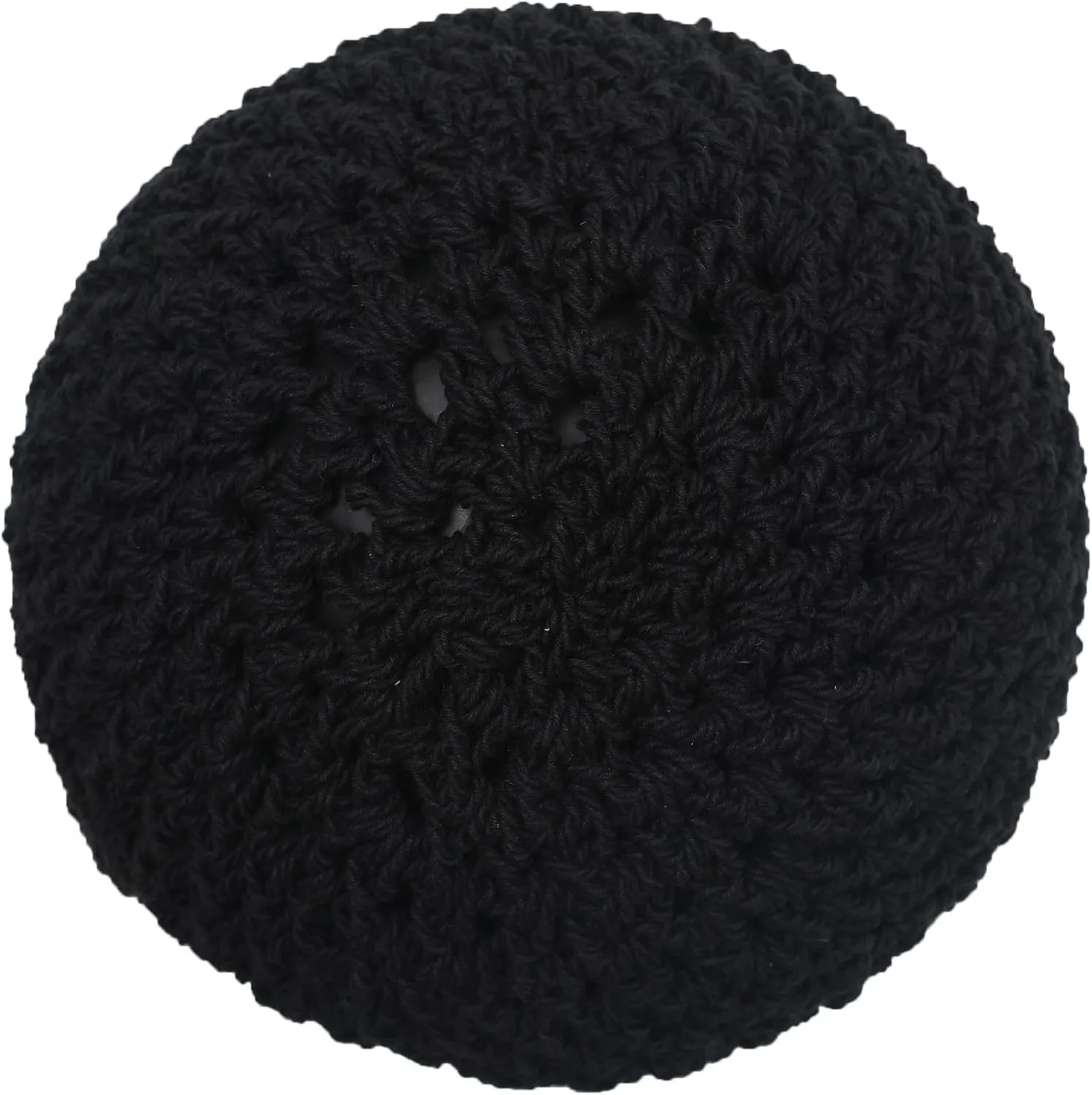 ZLYC Women Cotton Crochet Knit Beanie Hat Handmade Summer Floral Skull Cap