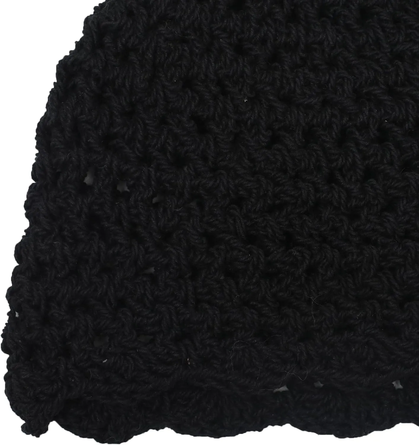 ZLYC Women Cotton Crochet Knit Beanie Hat Handmade Summer Floral Skull Cap