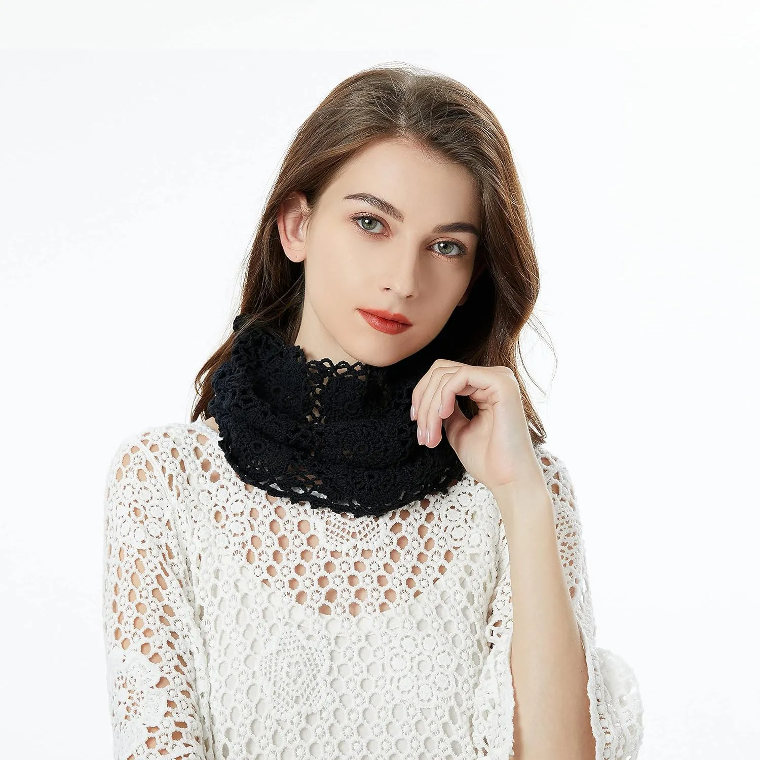 ZLYC Women Cotton Crochet Slouchy Beanie Hat Handmade Knit Summer Skull Cap